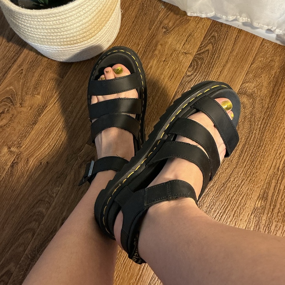 Dr. Martens Blaire strap sandals in black